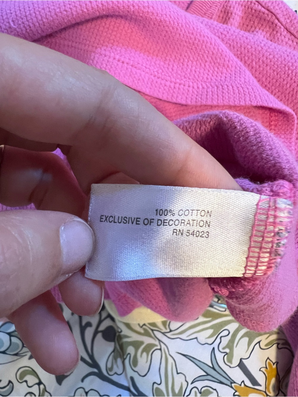VNTG Y2K Old Navy 100% Cotton Peace Sign Thermal Long Sleeve Top Lizzie McGuire - Picture 5 of 6